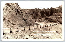 RPPC Vintage Postcard - Badlands National Park SD Highway at Pinnacles Canedy's picture