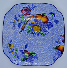 Spode Copeland George III for Harrod's Square Scallop Luncheon Plate Blue Chintz picture
