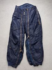 Korean War USAAF D-1A Blue Heavy Flying Trousers Size 32 MFG C.H. Masland & Sons picture