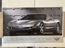 1997 Red / Silver Corvette C5 Double Sided Dealer Poster with Specifications picture