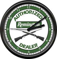 Remington Rifle Hunting Hunter Gun Shot Sales Shop Dealer Sign Wall Clock picture