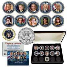 LIVING PRESIDENTS and FIRST LADIES JFK Half Dollar 11-Coin Set with Box and COA picture