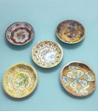 Set of 5 Vintage Daher Decorated Ware, Floral Decorated Tin Bowls 10