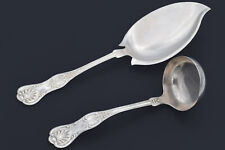 Antique J.E. Caldwell & Co. Sterling Silver English King Serving Spoon & Ladle picture