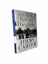 President Jimmy Carter Signed Book An Hour Before Daylight Hardback picture