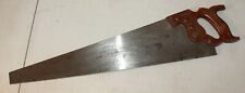 Henry Disston And Sons D-23 Light Weight Hand Saw Rare Aggressive 6TPI picture