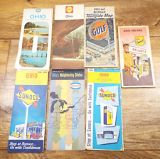 7-VTG 1960'S/70'S OHIO Official HIGHWAY/SERVICE STATION Road Maps picture