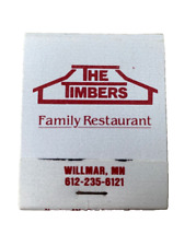 The Timbers Family Restaurant Matchbook   Wilmar Minnesota  picture