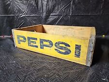Vintage Wooden Soda Crate Pepsi Cola Wood Box Rustic picture