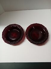 Vintage Avon 1876 Cape Cod Red Soup/Cereal Bowls - Lot of 2 picture