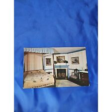 Blue Bedroom At Mount Vernon Postcard Chrome Divided picture