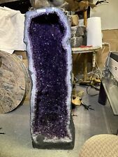 Huge Amethyst Geode Crystal Cathedral Deep Purple From Brazil 100% Natural picture