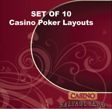 Wholesale Set of TEN Authentic Red Casino Speed Cloth Poker Table Felts 112 x 48 picture