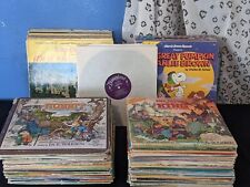 *UBER RARE VINTAGE DISNEY RECORDS LOT (109) MANY COME W/ BOOKLETS IN GREAT COND* picture