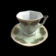 Lefton China Vintage Teacup & Saucer Handpainted picture