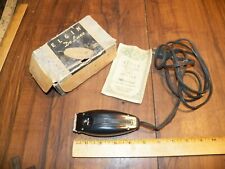 Vintage ELGIN DELUXE Electric Dry Shaver w Original Box & Booklet picture