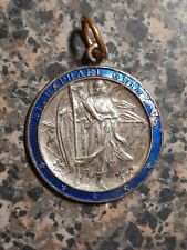 Vintage St Raphael St Christopher Jesus and Mary We Pray Be With Us Medal  picture