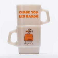 [Fire-King] Stacking Mug Peanuts Red Baron Japan picture