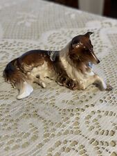 Vtg Hagen Renaker Collie Dog Figurine BONNIE 1953 Label Glossy Dog Figurine 4” picture