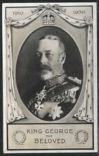 King George The Beloved 1910-1936, Great Britain, Censored Real Photo Postcard picture
