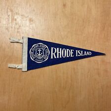 Vintage 1950s Rhode Island State College 4x9 Felt Pennant Flag picture