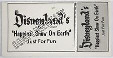 Rare 1961 DISNEYLAND Happiest Show On Earth Entertainment Schedule SPACE BAR++ picture
