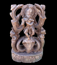 1900s Old Vintage Antique Stone Fine Hand Carved God Lord Krishna Figure/ Statue picture