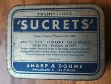 Vintage Tin Sucrets Sharp & Dohme Collectible picture