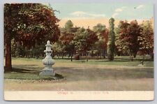 Chicago Illinois, Entrance to South Park, Vintage Postcard picture