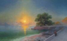 Oil painting Promenade-at-Sunset-Ivan-Constantinovich-Aivazovsky-Oil-Painting picture