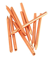 10 Replacement Copper Nails - 20d, flintknapping tools picture