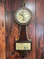 The E. Ingraham Co. Banjo Wall Clock w/ Welby Face Working 