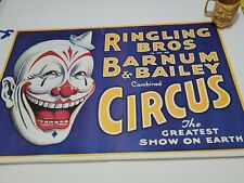 Vtg Ringling Bros and Barnum & Bailey Combined Shows Circus Poster 23.5 x 36 picture