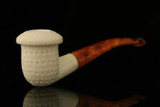 Lattice Calabash Block Meerschaum Pipe with fitted case M1316 picture