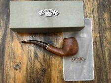 Savinelli Tris 677 KS Estate Pipe Smooth Brown Egg Bent Wood Italy Handmade picture