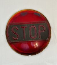 Unrestored Vintage Stop Light Lens picture