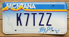 Montana Expired 1999 Amateur Radio(?) License Plate ~ K7TZZ ~ Embossed picture