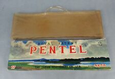 Vtg Pastels Royal Patent PENTEL Japan Staionary Company W/ Carry Case Extras picture
