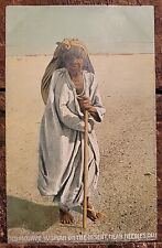 Old Mojave Woman In Desert, Needles, California - Postcard C. 1907-1915 picture