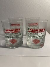 Harley Davidson Rossiter’s Seasons Greetings Drinking Glass Christmas  Lot 4 picture