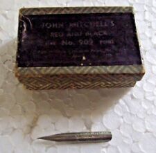 OLD 1 PC. HINKS.WELLS&CO.RED. INK PEN ENGLAND 2040 &JOHN MITCHELL BOX ENGLAND picture