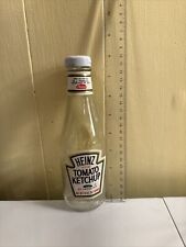 Vintage Heinz 57 tomato ketchup Glass Bottle 80s Empty Packaging picture