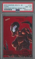 2022 Skybox Marvel Precious Metal Gems PMG Red #192 Toxin 68/100 PSA 8 picture