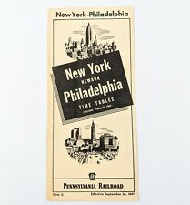 New York Newark Philadelphia Time Tables Pennsylvania Railroad 1947 picture