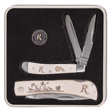 Remington 15687 Turkey Tin Collector Gift Set Folding Pocket Knife picture