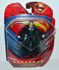 Superman Man of Steel Movie Masters Black Suit Variant 2013 Action Figure RARE picture
