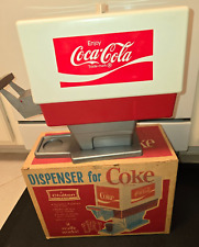 Vintage 1960's Chilton Toy Coca Cola Soda Fountain Coke MACHINE Dispenser w/Box picture