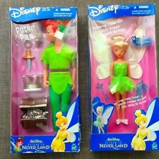 Vintage Disney Peter Pan & Tinkerbell Dolls NOS HTF Rare Hasbro picture
