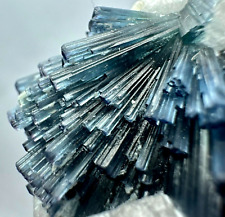91 Carat EXTRAORDINARY Indicolite Tourmaline Crystals Bunch, Apatite, Mica @Afg picture