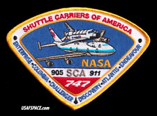 ORIGINAL - SHUTTLE CARRIERS OF AMERICA - SCA - NASA - 905 - 911-747 SPACE PATCH picture
